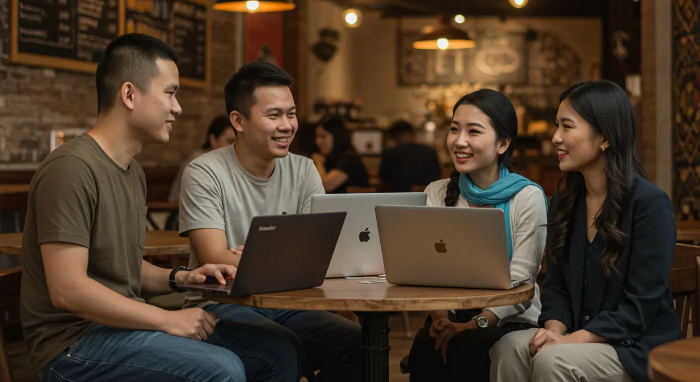 UX designers and developers working together on AI-powered design tools